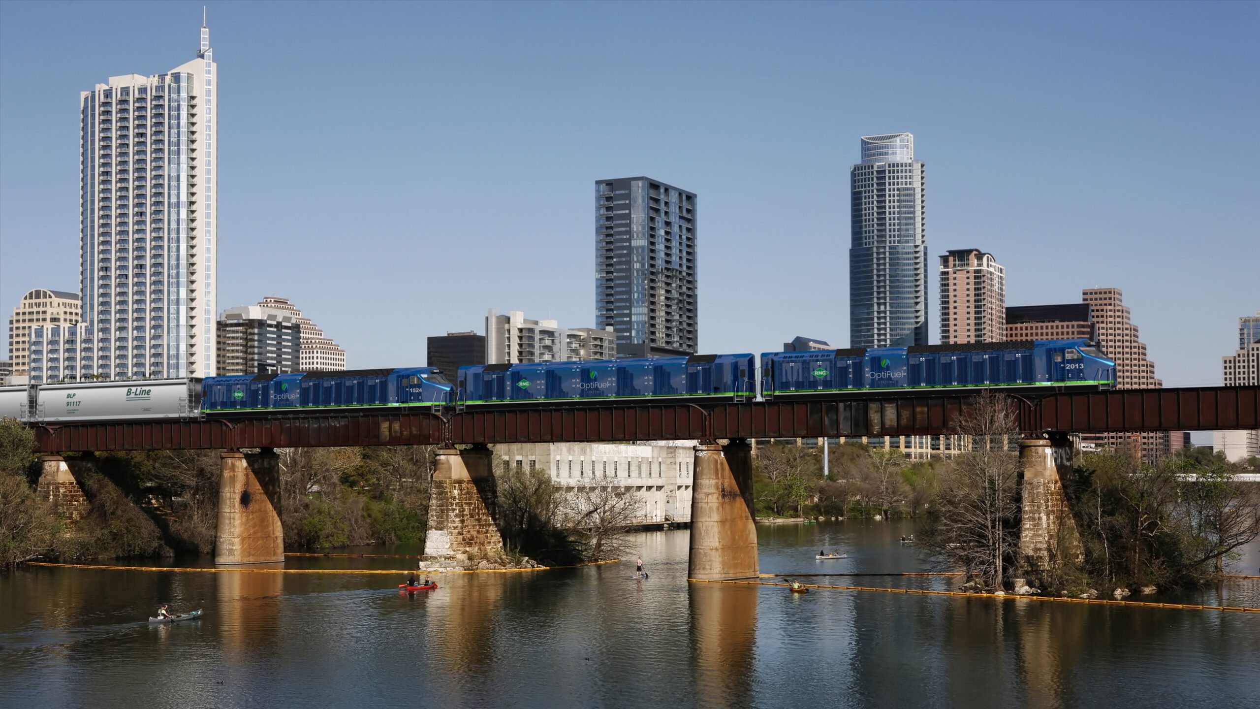 80' Line Haul Locomotive Austin Urban Bridge