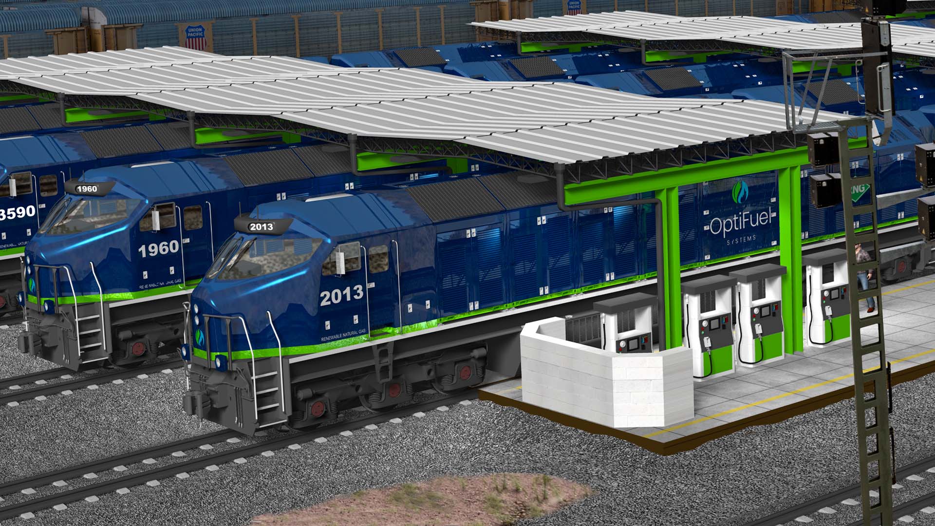 OptiFuel Diesel-RNG Locomotive Refueling Solutions OptiFuel Diesel-RNG Locomotive Refueling Solutions